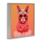 Stupell Industries Retro Glasses Cat on Orange Framed Giclee, design by Roozbeh